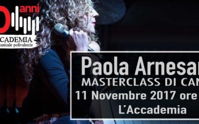 PAOLA ARNESANO MASTERCLASS DI CANTO